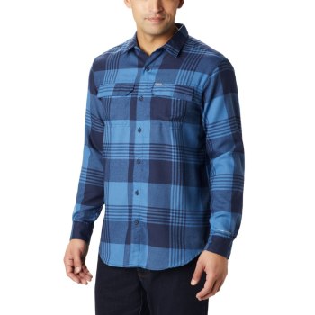 Columbia Overhemd Heren, Silver Ridge 2.0 Flannel Big Blauw, 40TXWAMJL